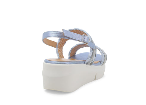 Melluso Donna Sandali Tessuto R80115-234870 Blu